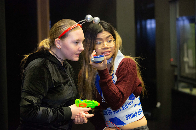 Students Acting curious
