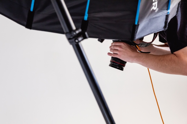 Student taking a photo