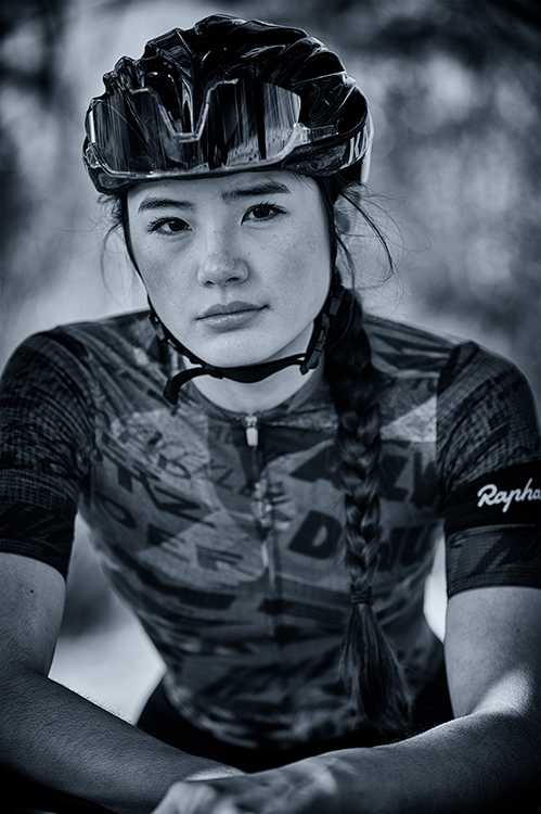 Student's photography of person riding a bike