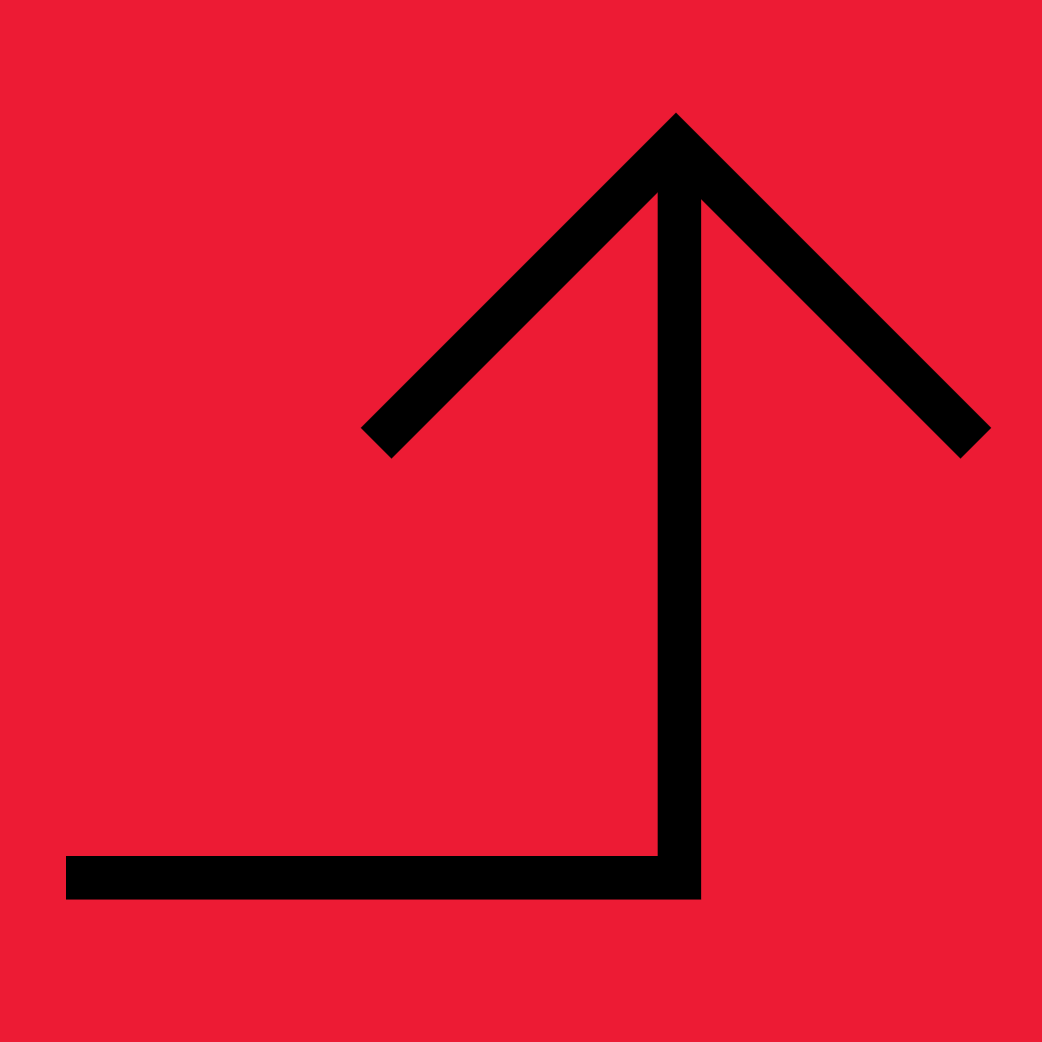 T Level Arrow Graphic Red Background