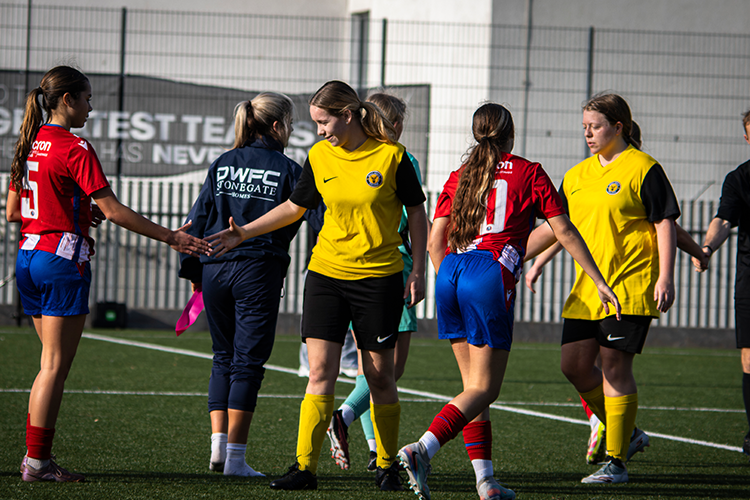 Shaking hands after a match