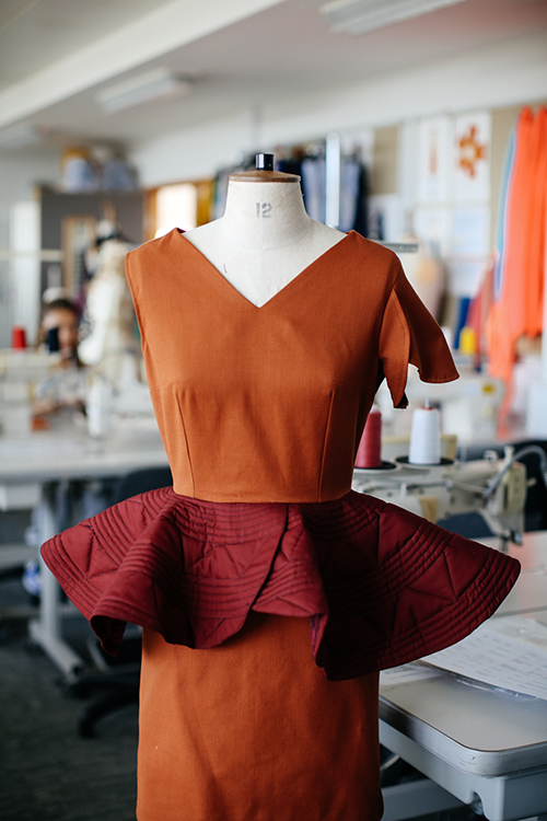Mannequin with dress on