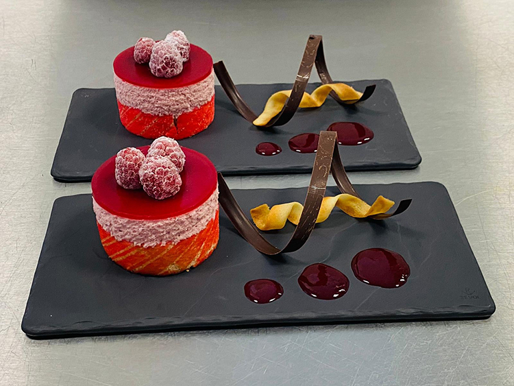 Plate of desserts