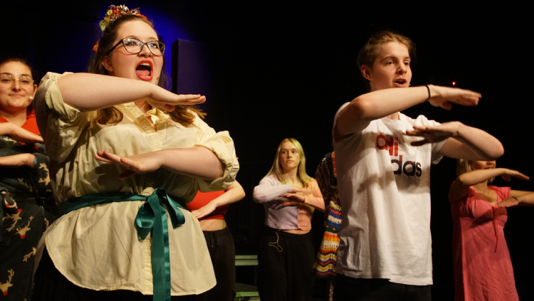 Students performing