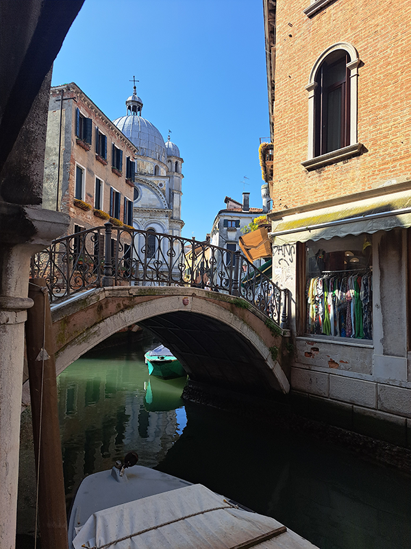Bridge over river in Venice