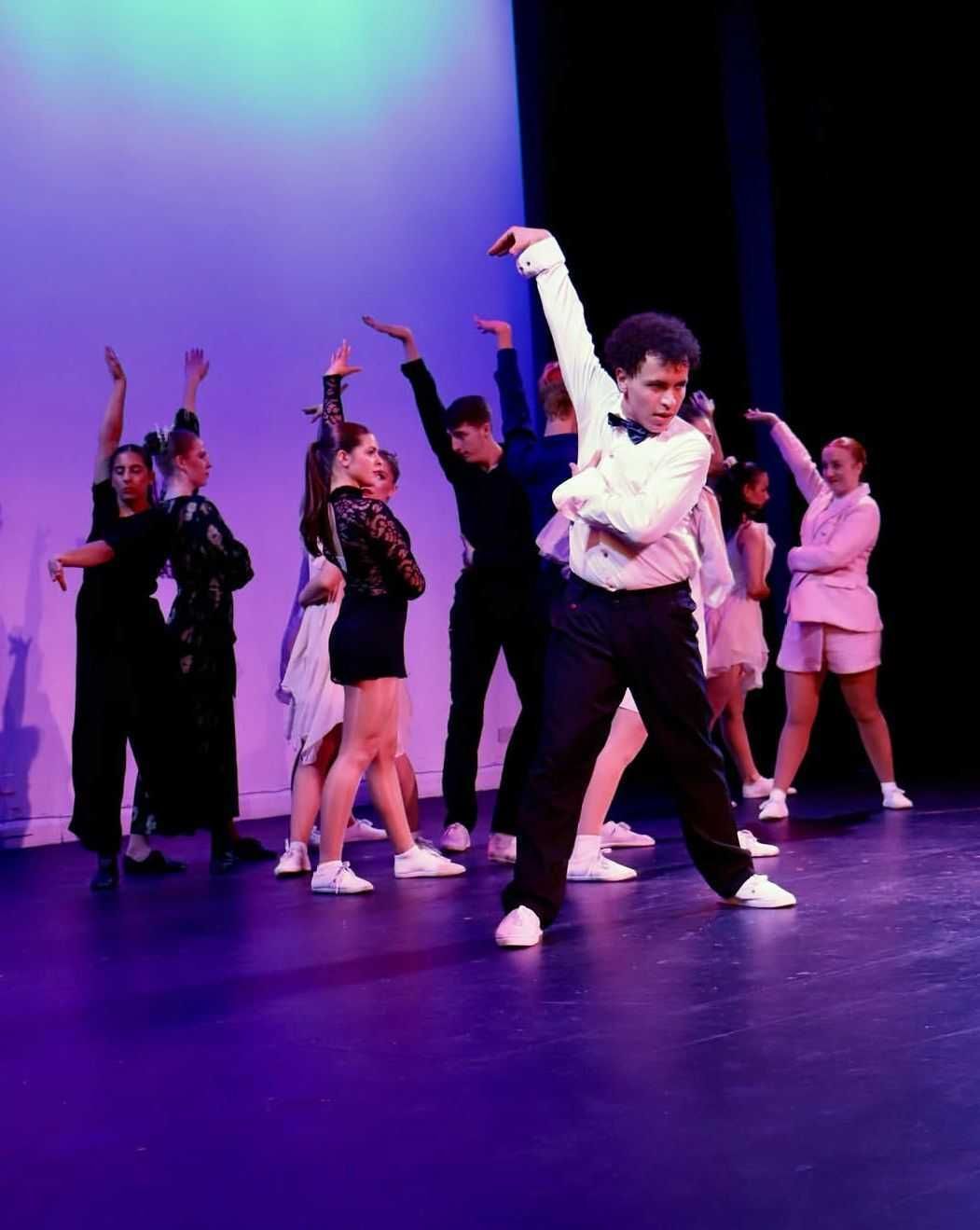 Students dancing