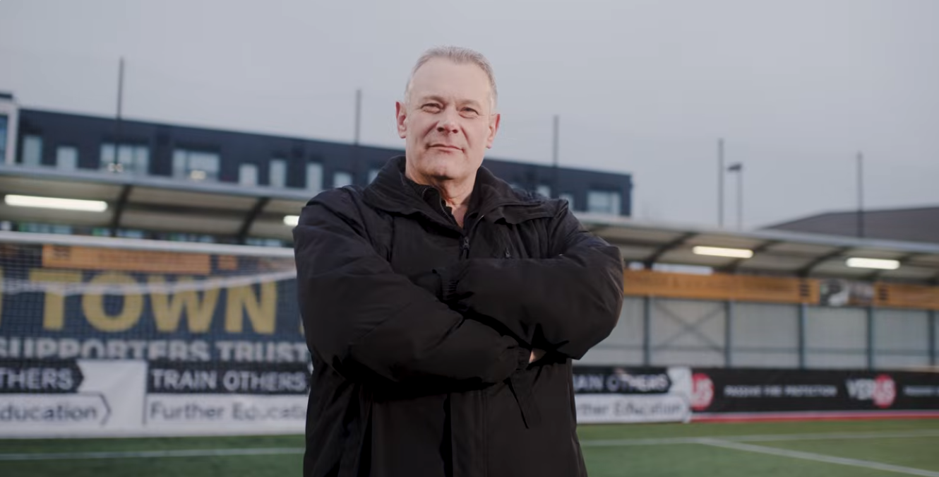 Stuart Carter displaying carpentry skills